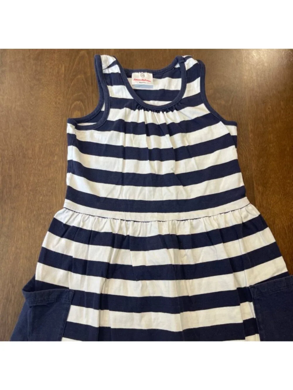 Hanna Andersson Knit Sundress Lot of 2 Girl's Size 8 (130) Cotton Floral Striped
